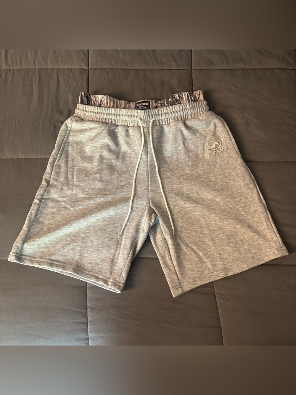 SINCERE Camo Double-Waisted Shorts